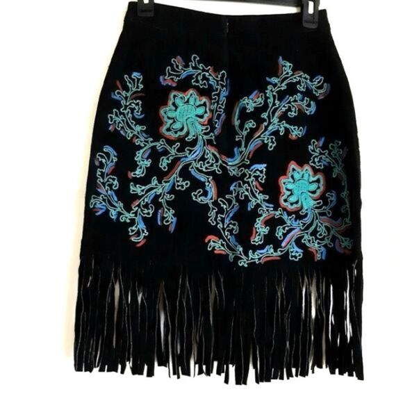 Jessie USA Rheinstones Fringed Suede Mini … - Picture 3 of 8